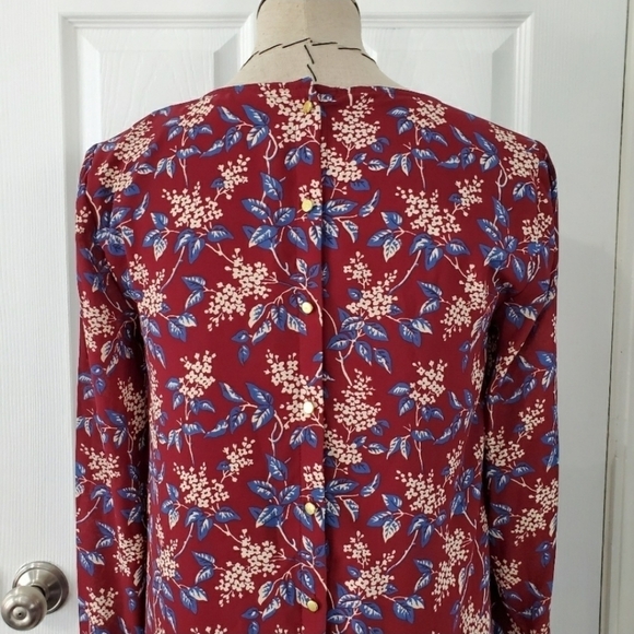 Madewell Button-Back Dress in Antique Flora - Picture 7 of 8